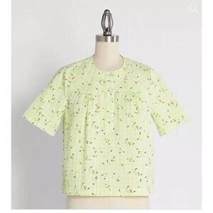 ModCloth Shirt Spring Fun in Gingham Blouse Size XL Twee Cottage‎ Fairy Casual
